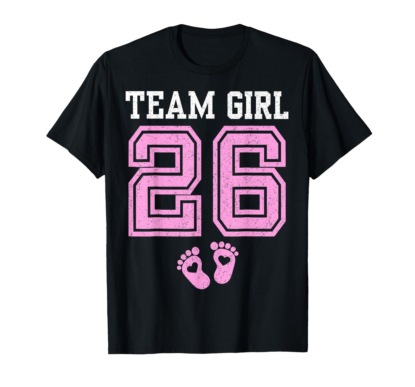 Team Girl 2026 Gender Reveal Party Baby Announcement Family T-Shirt