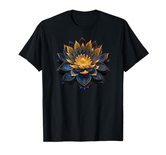 Lotus Flower Yoga Zen Bohemian Namaste Meditation T-Shirt