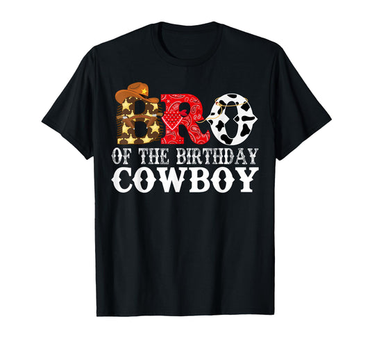 Brother Bro 1st Birthday Cowboy Western Rodeo Party Matching T-Shirt