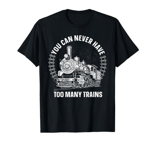 Train Art For Men Women Kids Railroad Model Train Collector T-Shirt