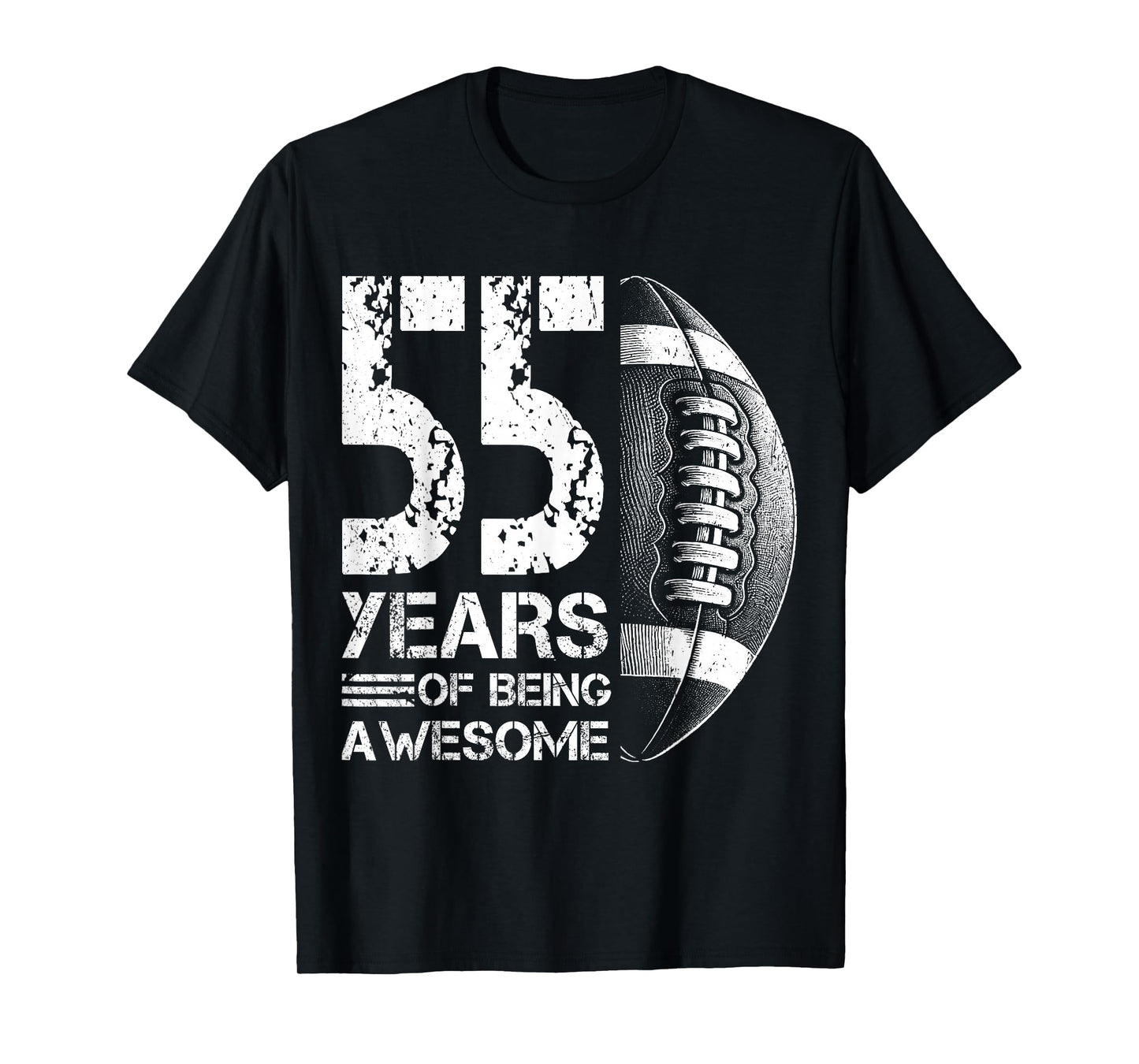 55th Birthday American Football 55 Years Old Man Woman T-Shirt