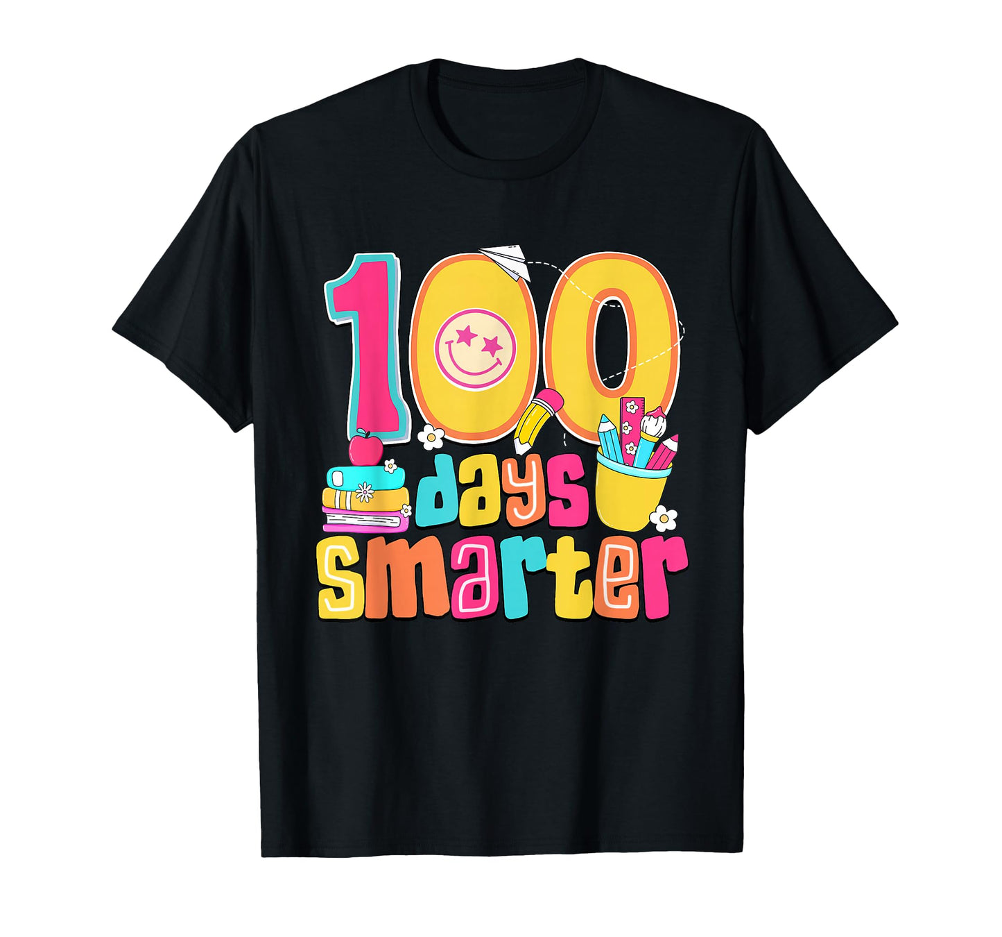 100th Day of School Shirt 100 Days Smarter Teacher Boys Girl T-Shirt