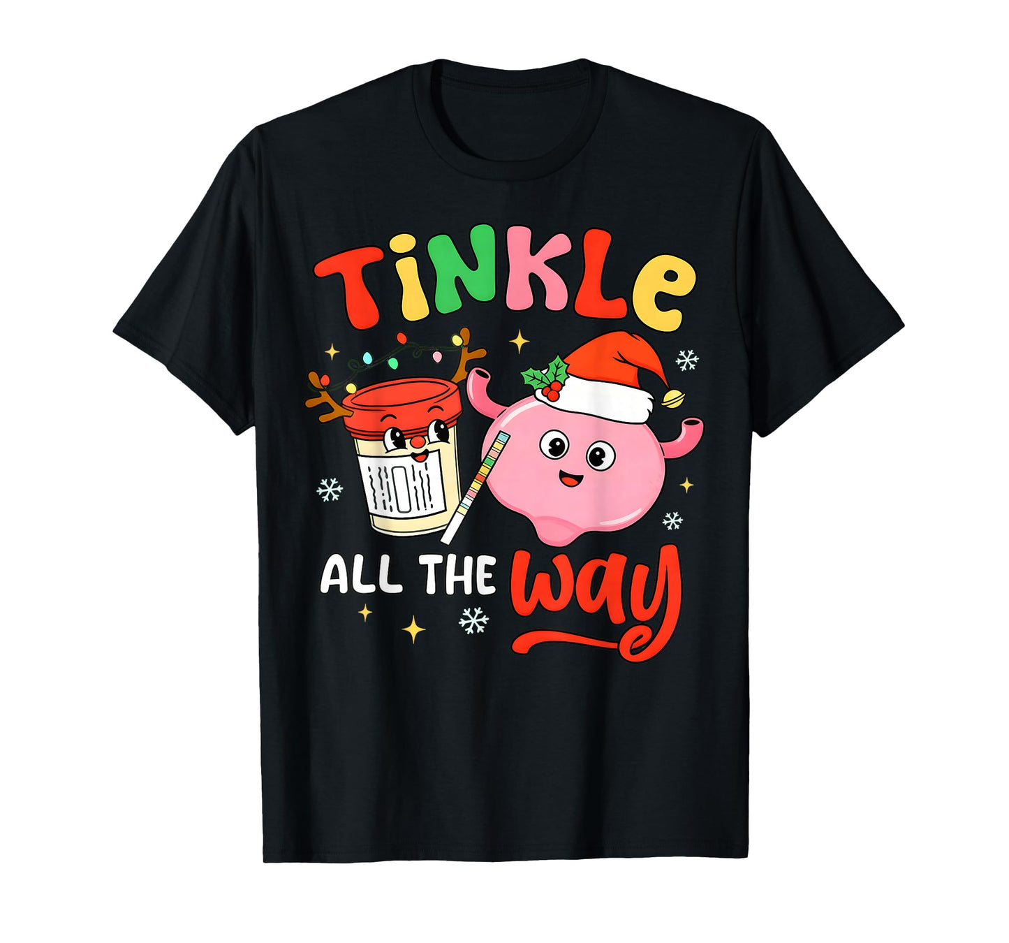 Christmas Urologist Nephrologist T Healthcare Worker Nursing T-Shirt