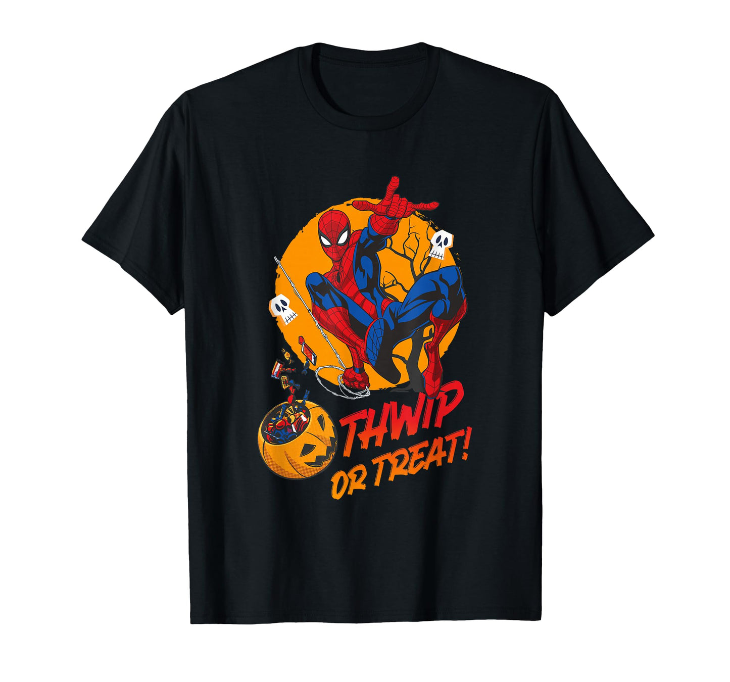 Marvel Comics Halloween Spider-Man Thwip Or Treat! T-Shirt