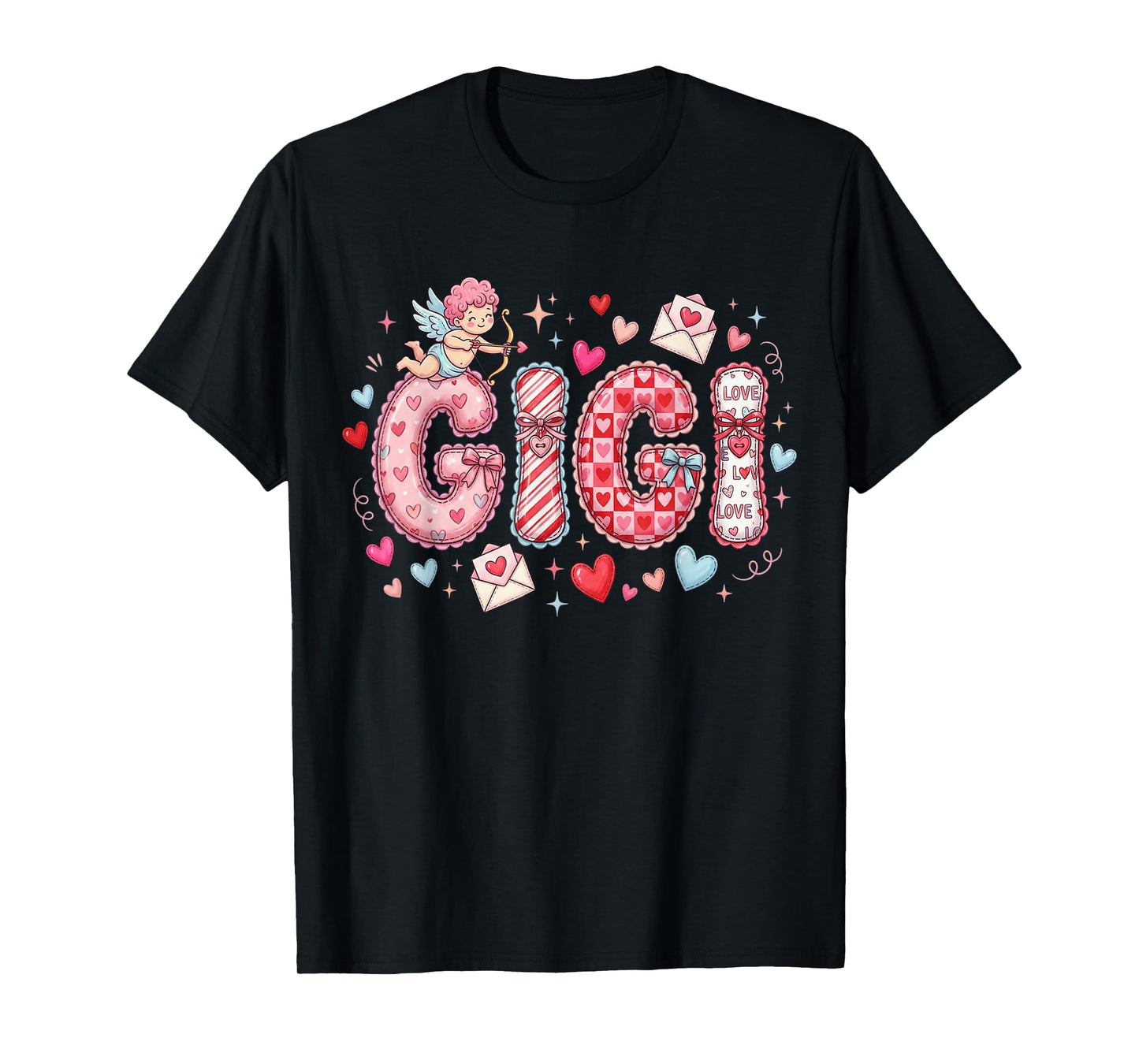 Mama Gifts Mother Love Granny Hearts Gigi Valentine Grandma T-Shirt