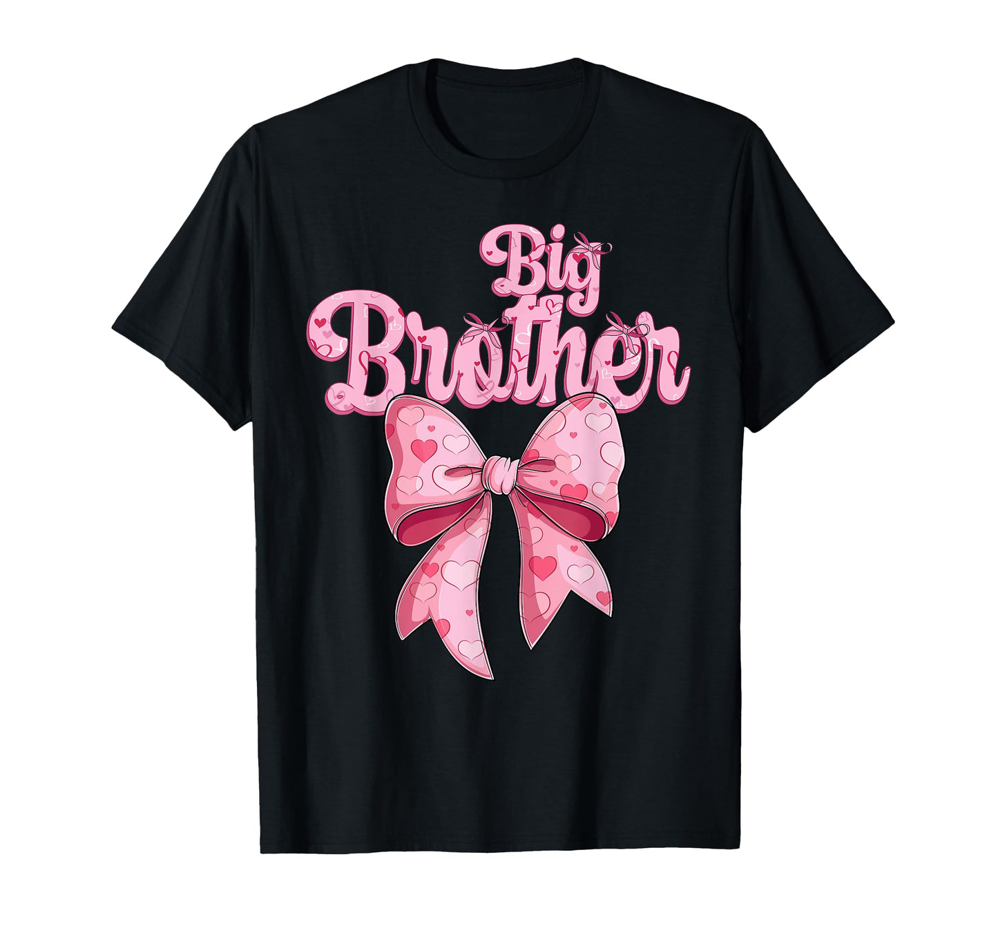coquette bow family matching Groovy pink Big Brother T-Shirt