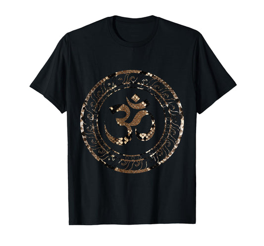 Zen Gift Ideas Om Ohm Aum Spiritual Yoga Unisex-Adults Black Short Sleeve Modern Casual T-Shirt