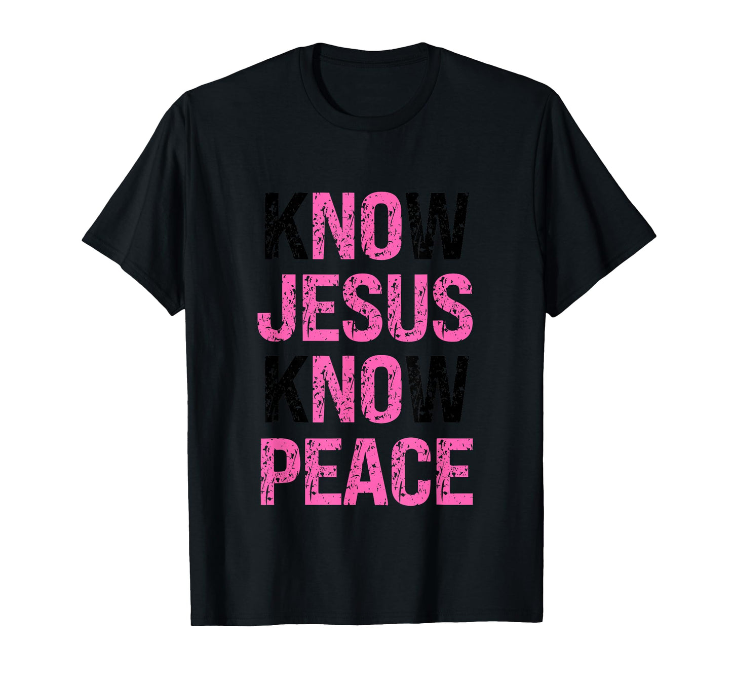 Know Jesus Know Peace Faith Based T-Shirt