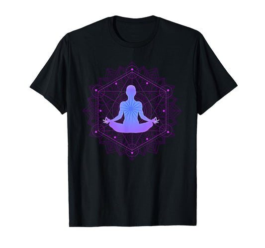 Inspiring Meditation Energy Yoga Spirit Woman In Harmony T-Shirt