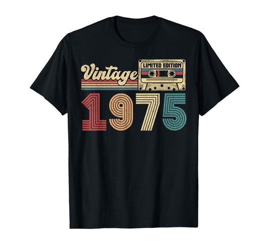 Vintage 1975 50th Birthday Gifts 50 Years Old T-Shirt