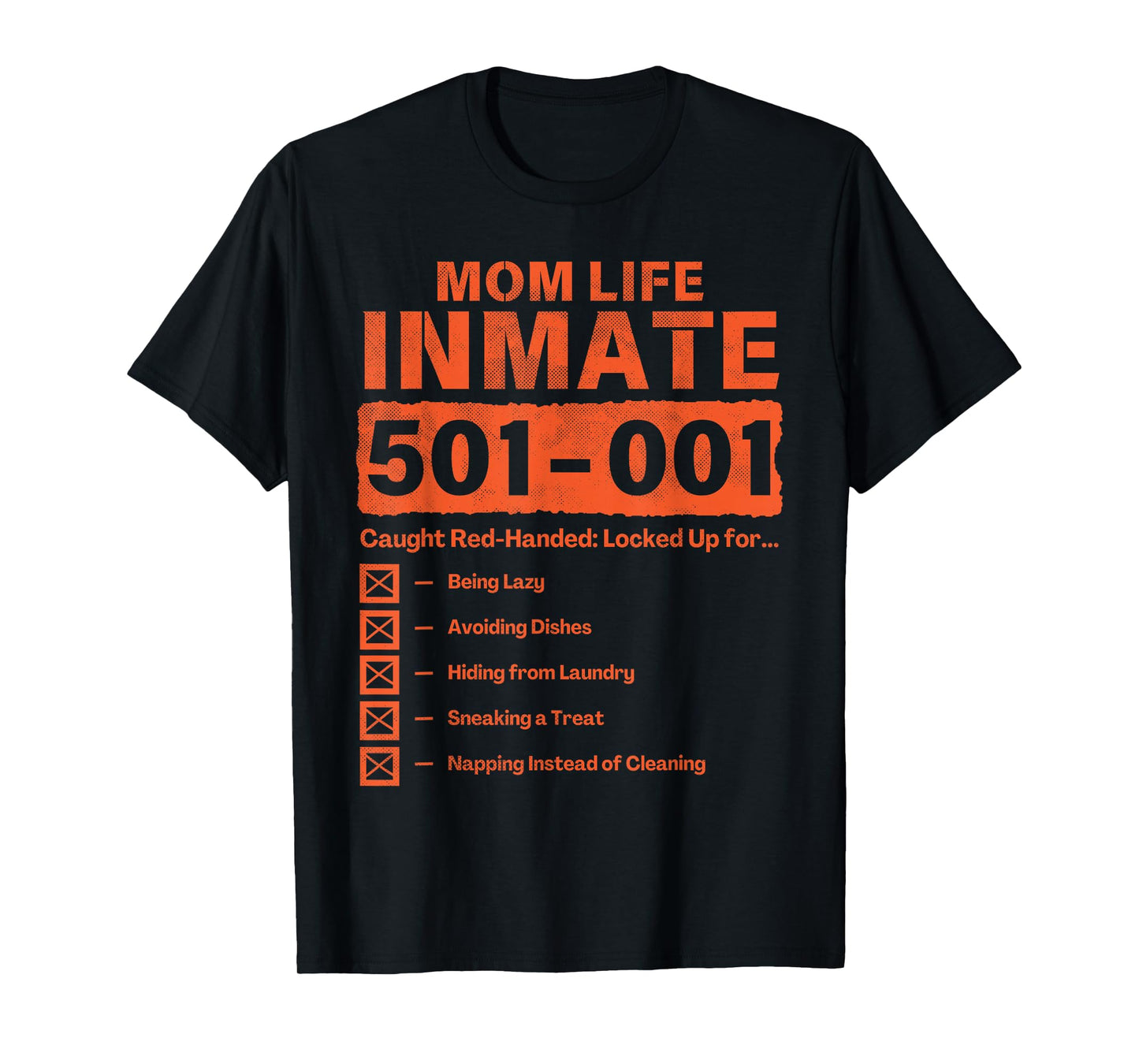 Mom Life Inmate Funny Matching Halloween Costume T-Shirt