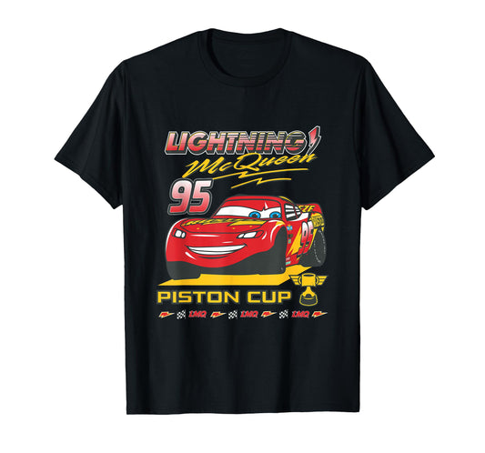 Disney Pixar Cars Lightning McQueen Piston Cup Winner T-Shirt