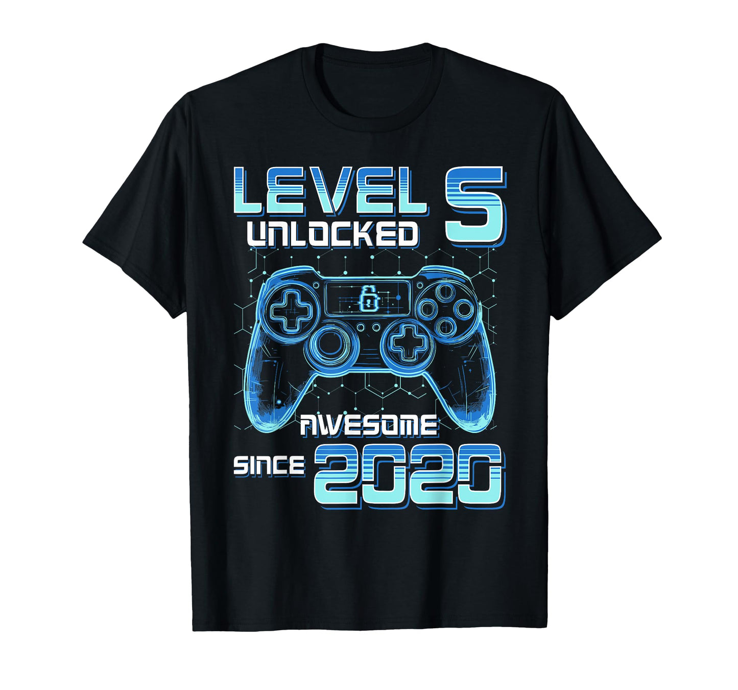 Level 5 Unlocked Video Game Party 6th Birthday Gamer Boys T-Shirt