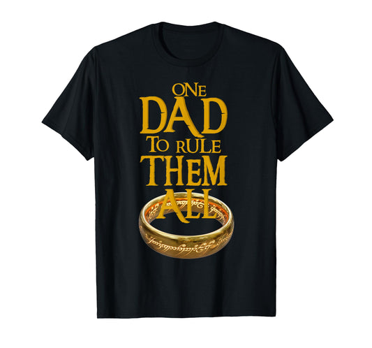 One Dad to Rule Them All Nerd Dad Father's Day Gift Tee T-Shirt