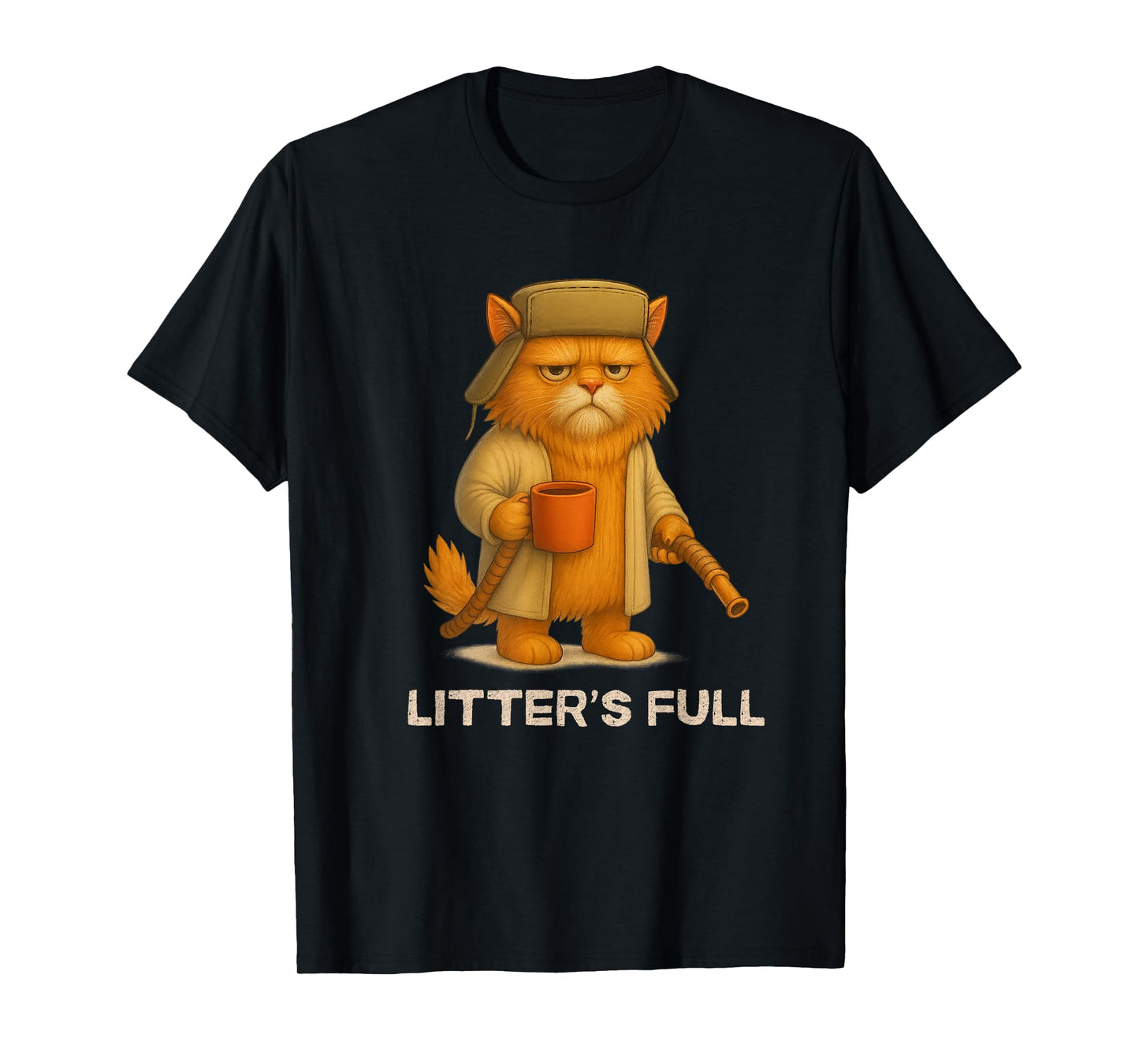 Litter’s Full Funny Cat Parody Lovers Christmas Xmas T-Shirt