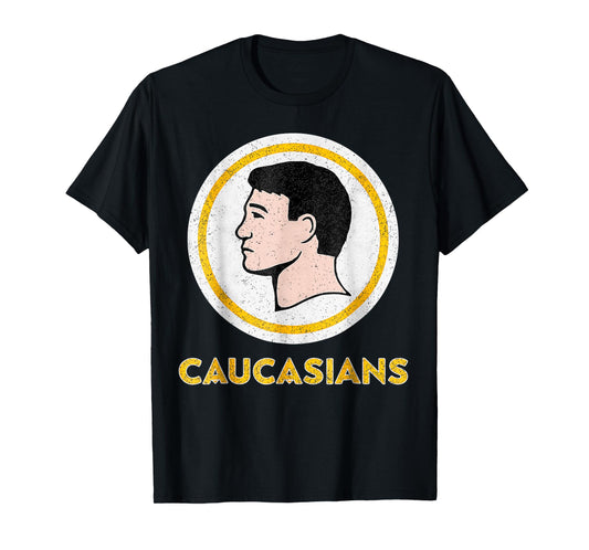 Caucasians Funny Vintage Caucasians Pride T-Shirt