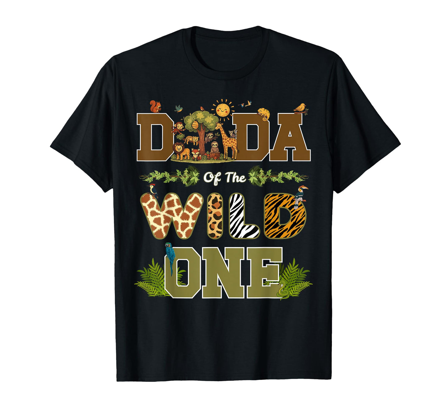 Dada of The Wild One 1st Birthday Safari Wild One Birthday T-Shirt