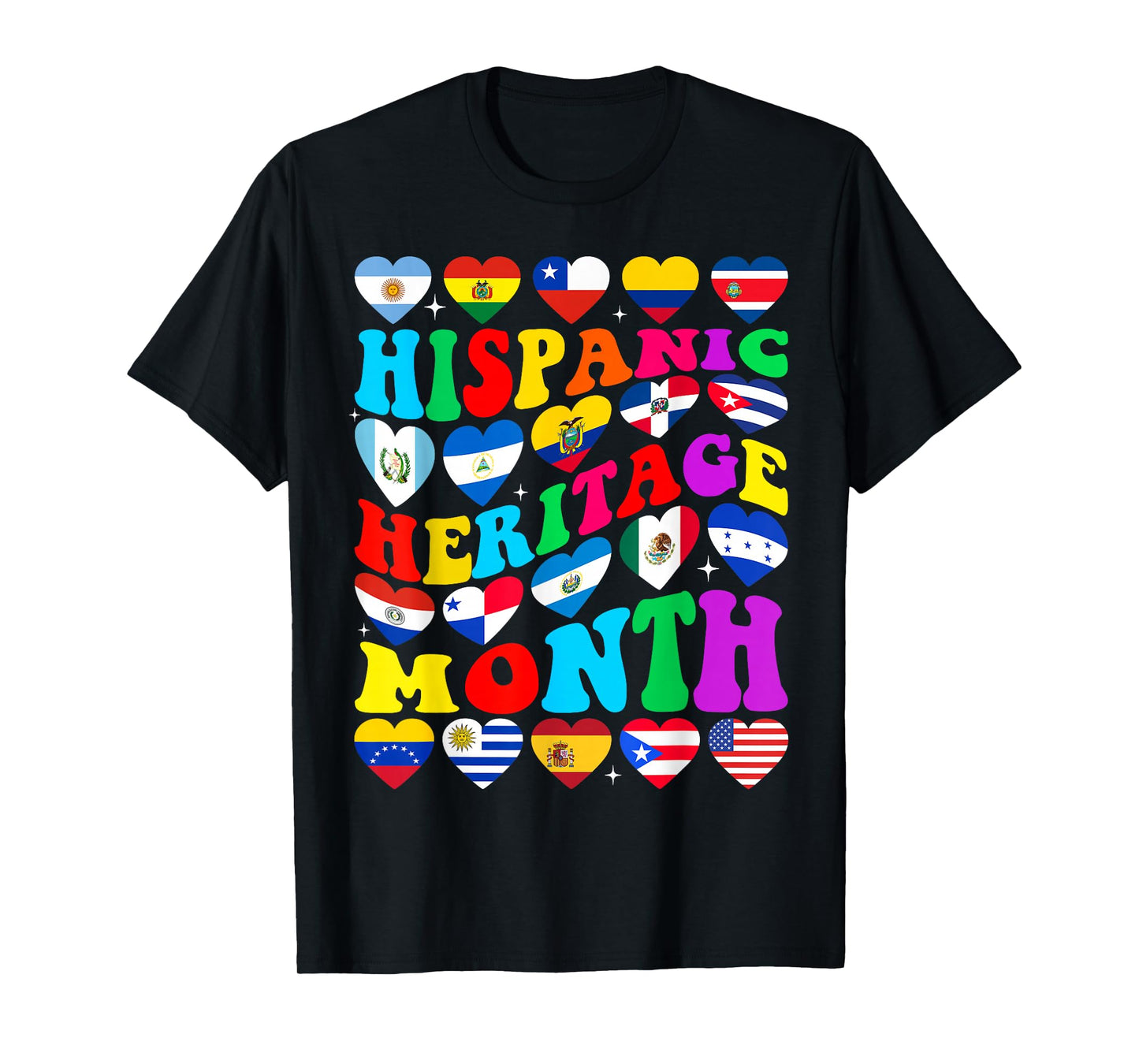 Hispanic Heritage Month 2025 Latino Puerto Rico Teacher Kids T-Shirt