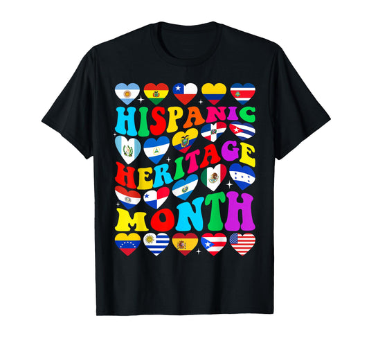 Hispanic Heritage Month 2025 Latino Puerto Rico Teacher Kids T-Shirt