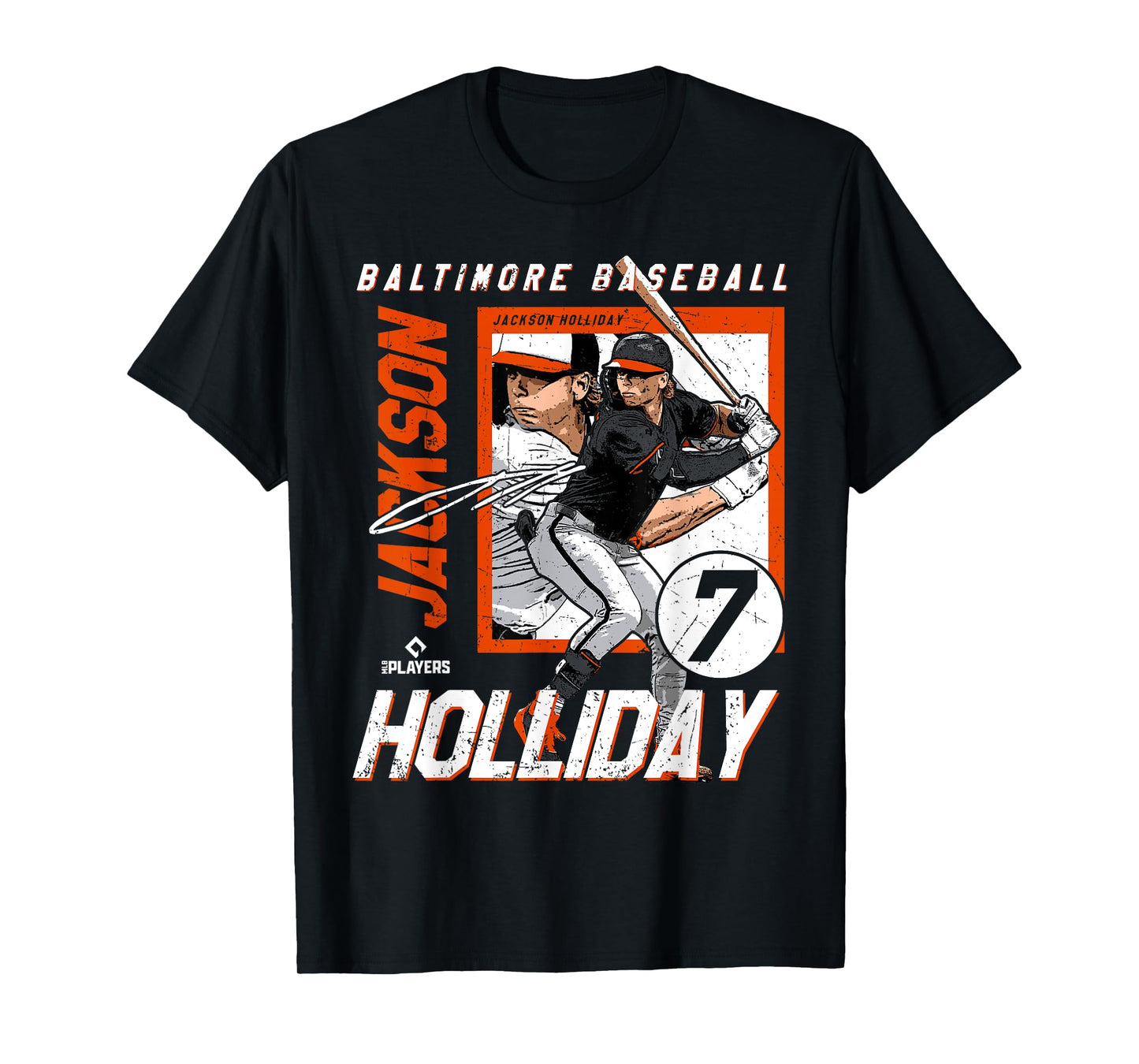 Jackson Holiday | Baltimore Baseball Players| MLBJHO204M T-Shirt