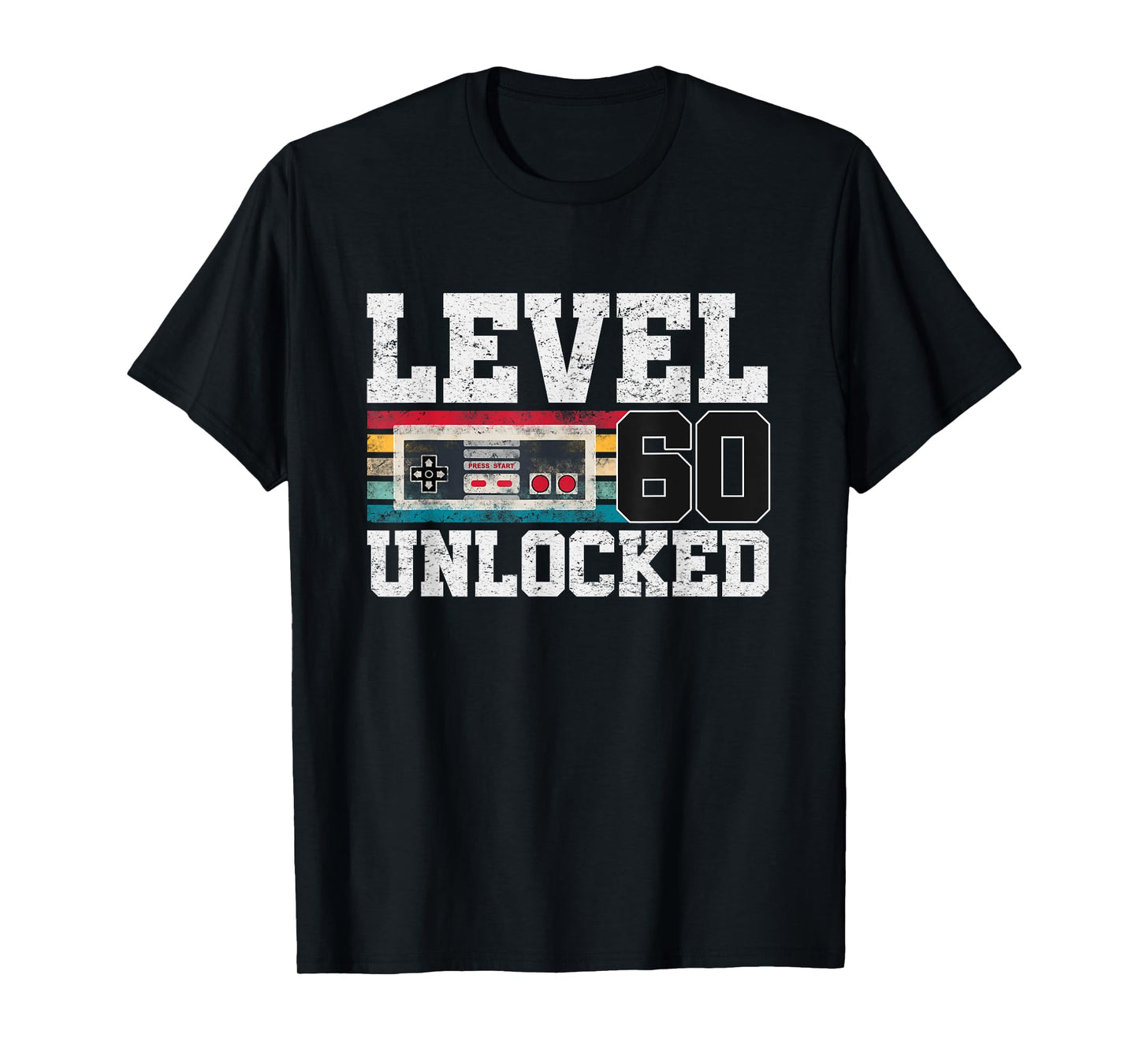 Level 60 Unlocked 60 Year Old Gift Video Gamer 60th Birthday T-Shirt