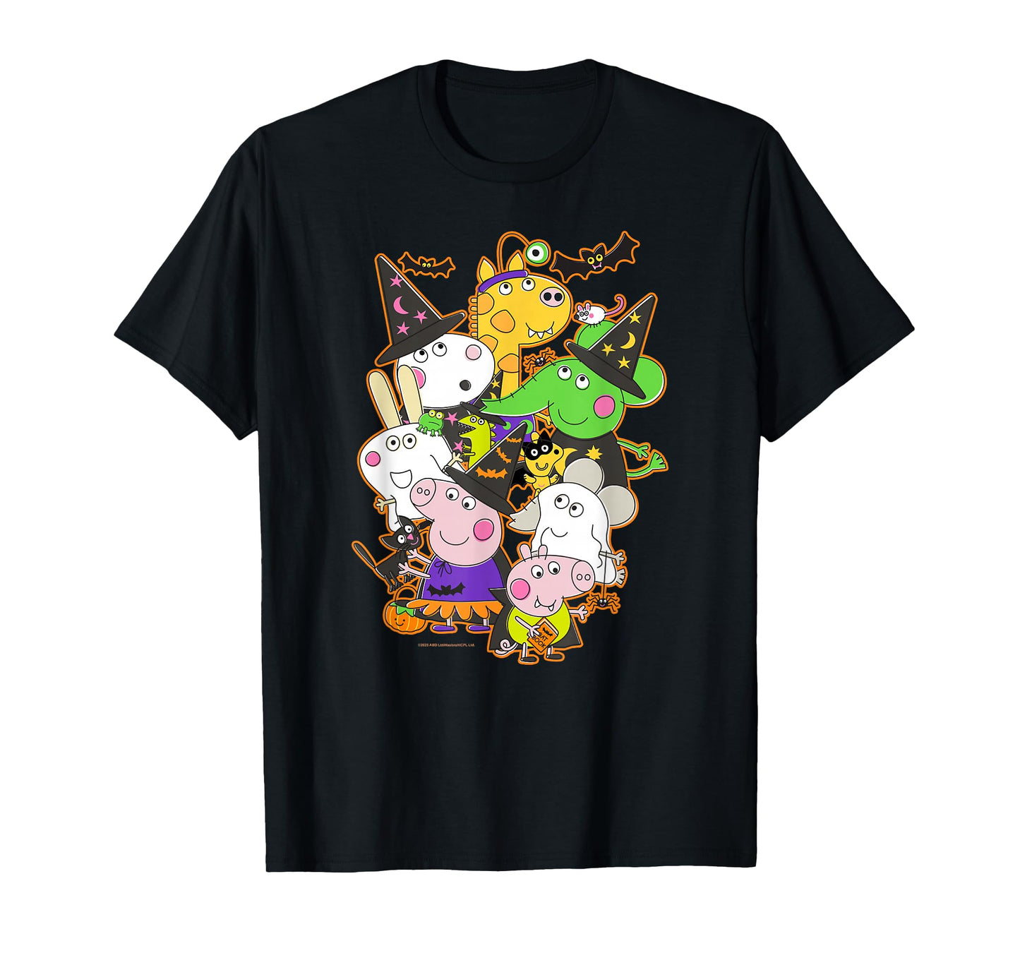 Peppa Pig Halloween Happy Costumes Group Shot T-Shirt