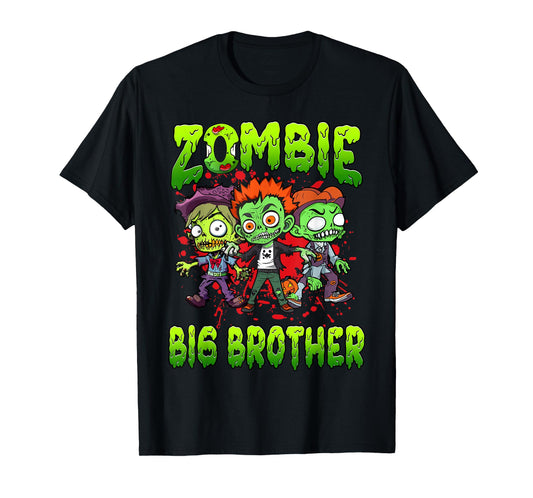 Zombie Big Brother Halloween Costume Family Matching T-Shirt