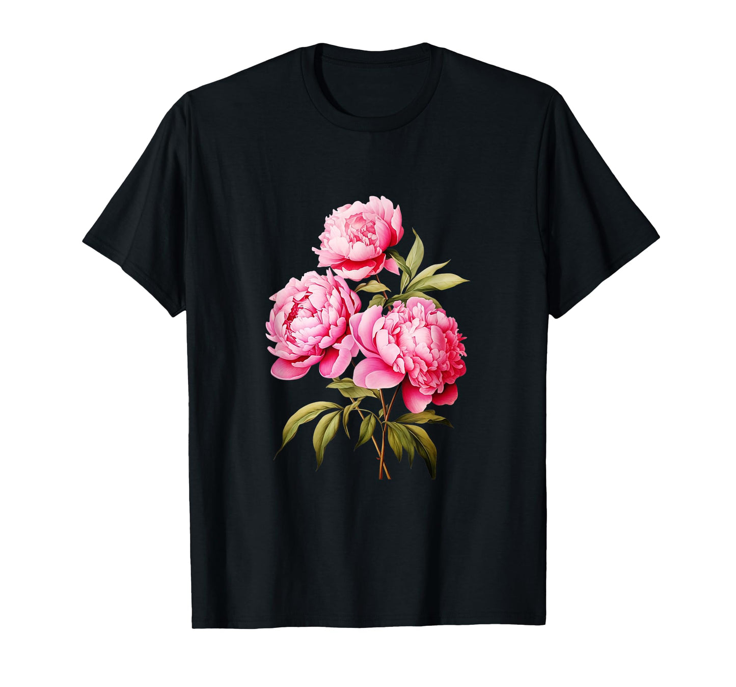 Peony Shirt Beautiful Pink Peonies Flowers T-Shirt