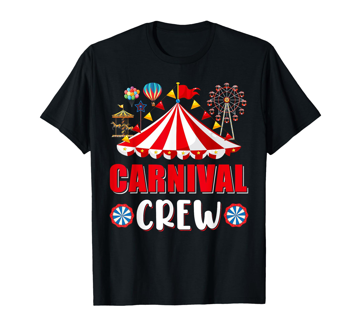 Carnival Crew Funny Circus Staff Costume Circus Theme Party T-Shirt