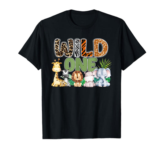 Wild One 1st Birthday Safari Family Matching T-Shirt