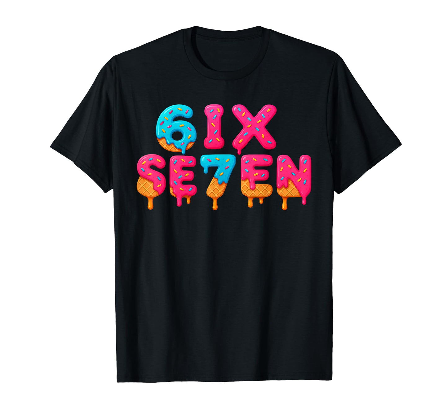Funny Six Seven 6 7 Meme Design T-Shirt
