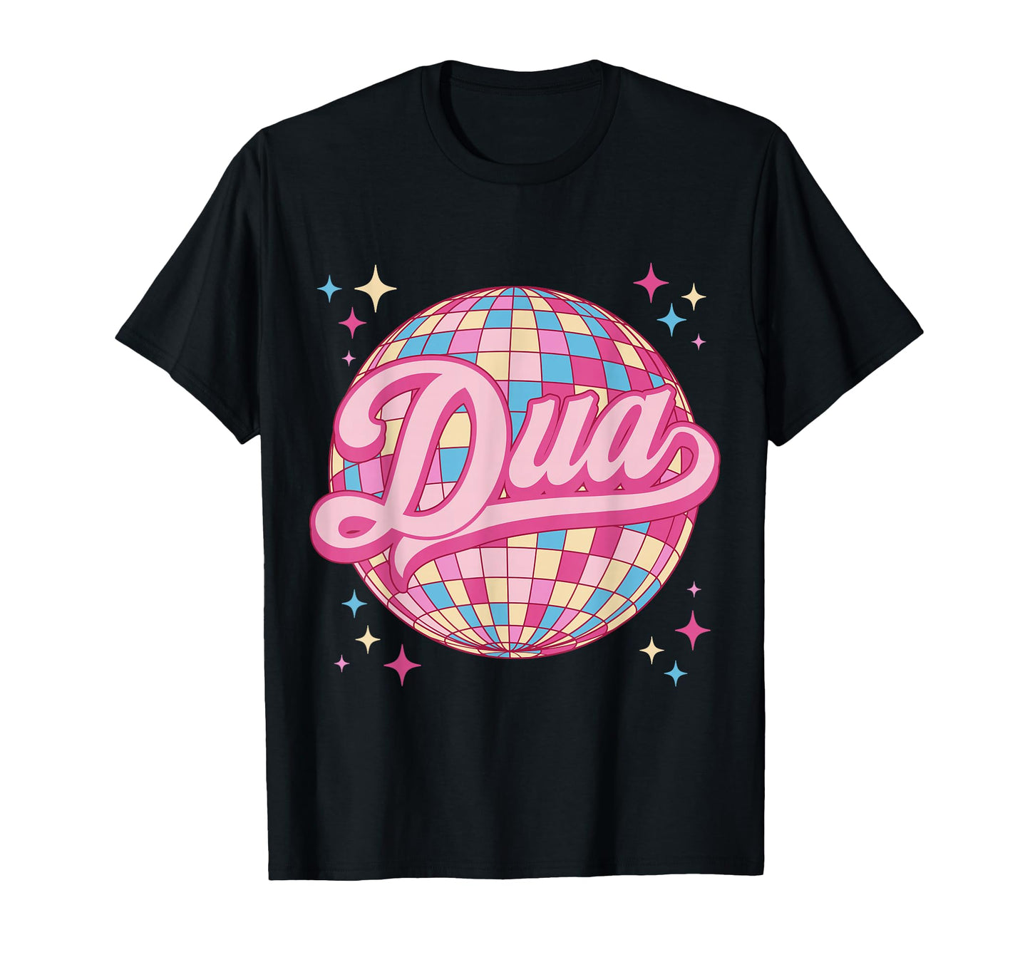Retro Dua First Name Personalized Disco 80s T-Shirt