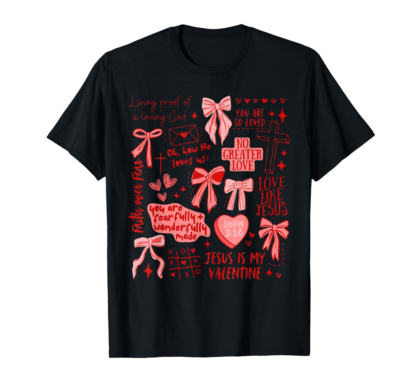 Christian Jesus is My Valentine Day Religious Heart Women T-Shirt