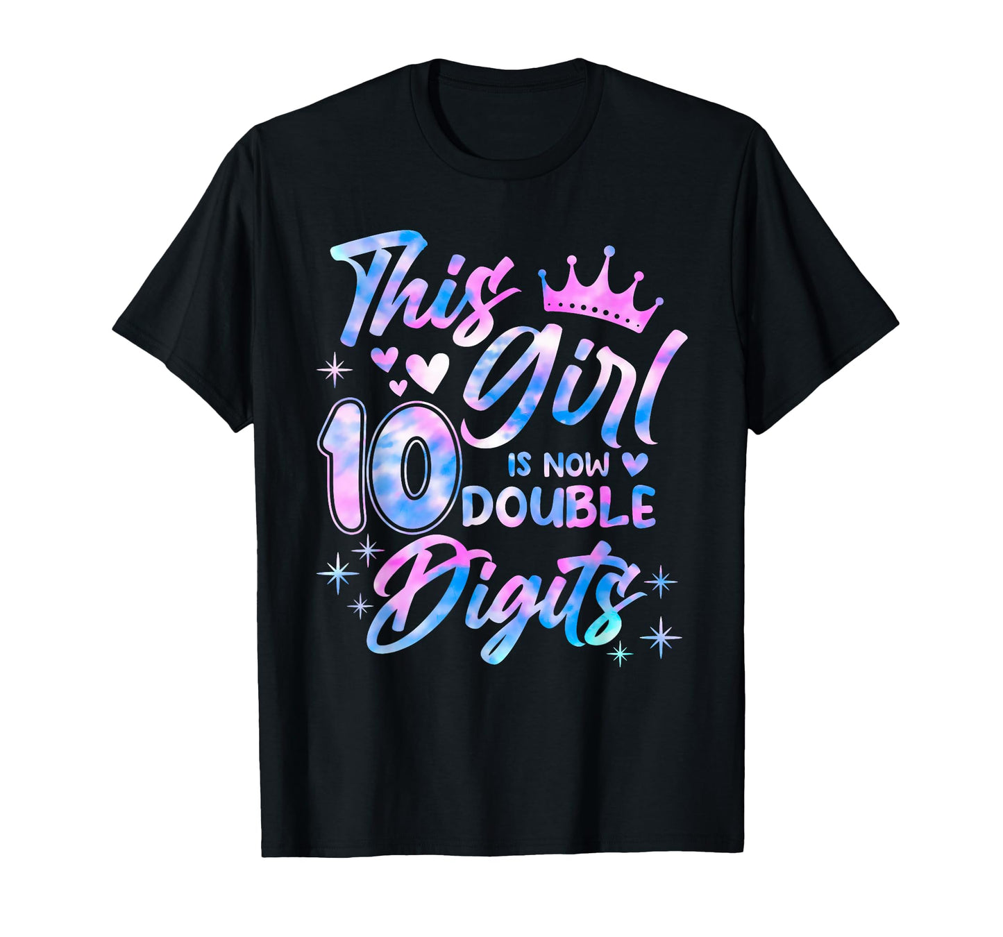 Funny This Girl is Now 10 Double Digits 10th Birthday Girls T-Shirt