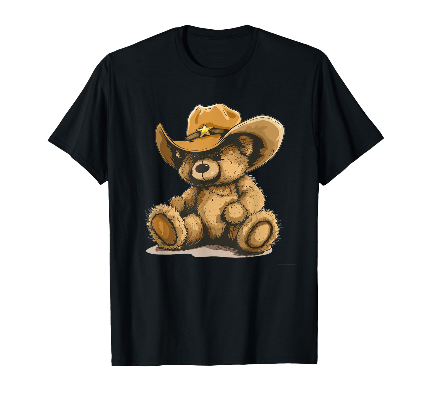Happy Teddy Bear with Cowboy Hat Costume T-Shirt