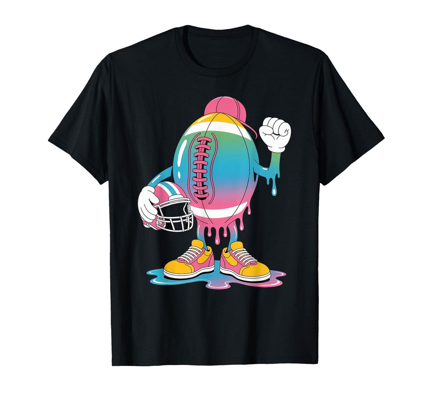 Ice Cream Drip Men Women Game American Football Drip T-Shirt