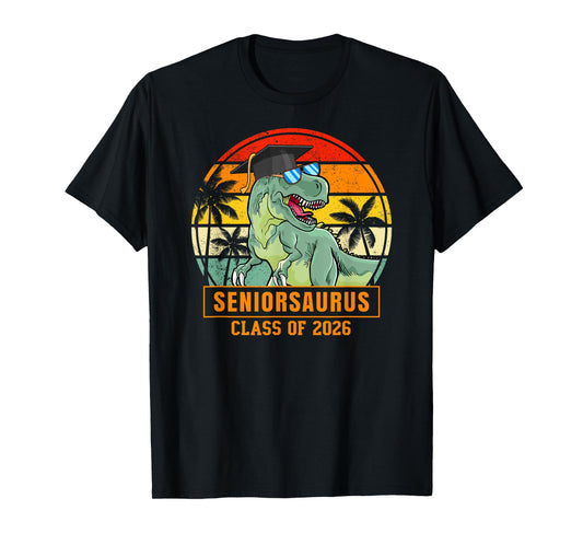 Class of 2026 Senior T Rex Funny Seniorsaurus Seniors 2026 T-Shirt