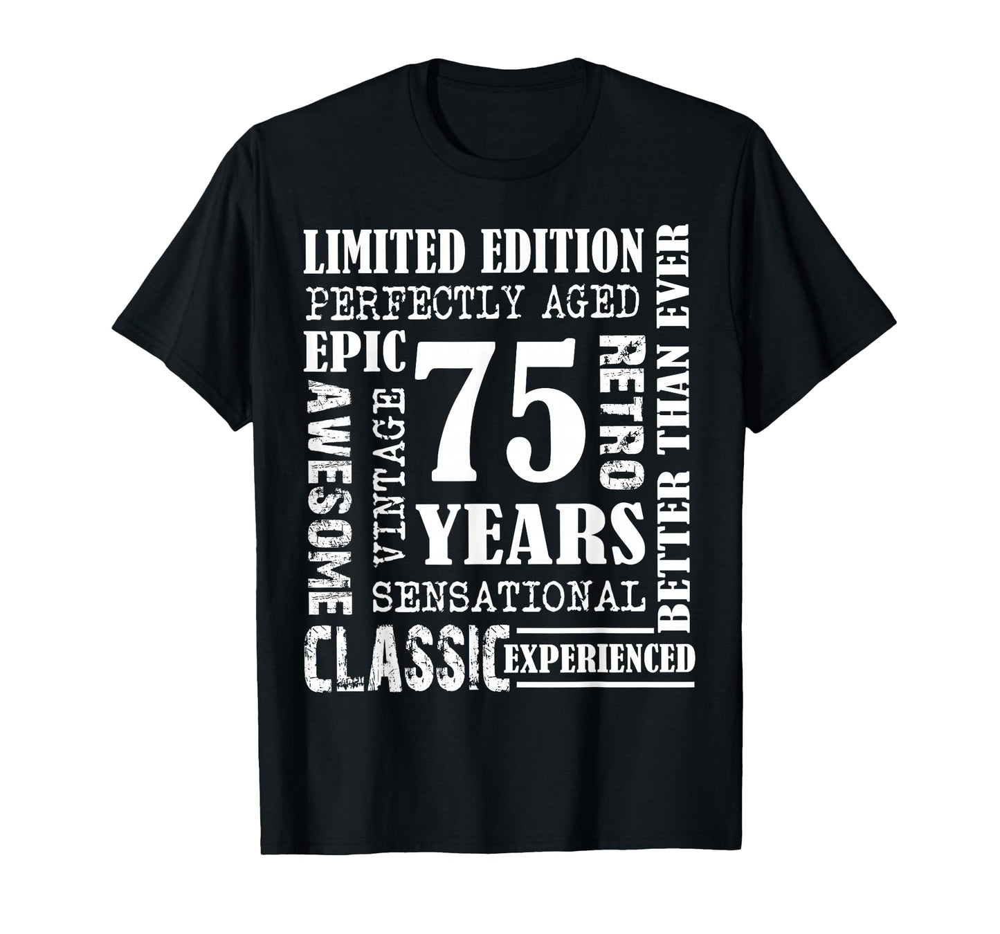75th Birthday Tee Gift Vintage Awesome Epic Retro 75 Yrs Old T-Shirt