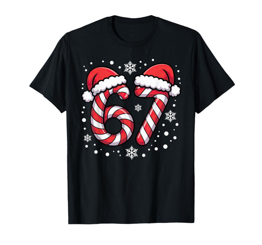67 Candy Canes Santa T-Shirt