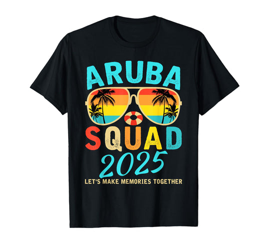 Aruba Squad 2025 Vacation Friends Family Matching Group T-Shirt