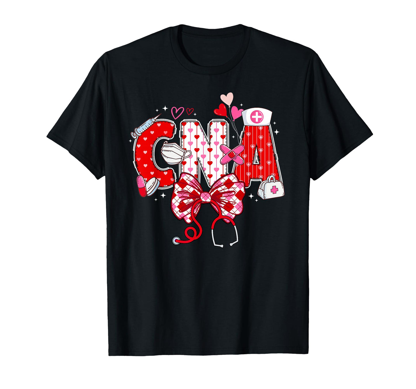 CNA Valentine Certified Nursing Assistant Valentines Day T-Shirt