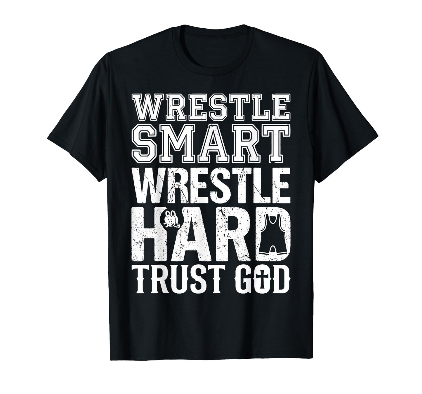 Wrestling Trust God, Christian Wrestling T-Shirt