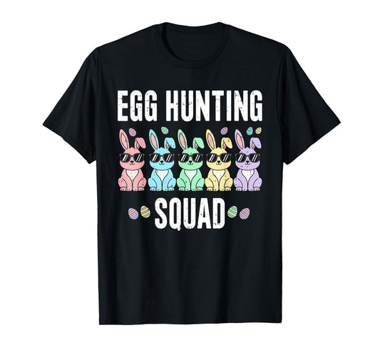 Happy Easter Day Bunny Boys Girls Easter Eggs Squad Matching T-Shirt