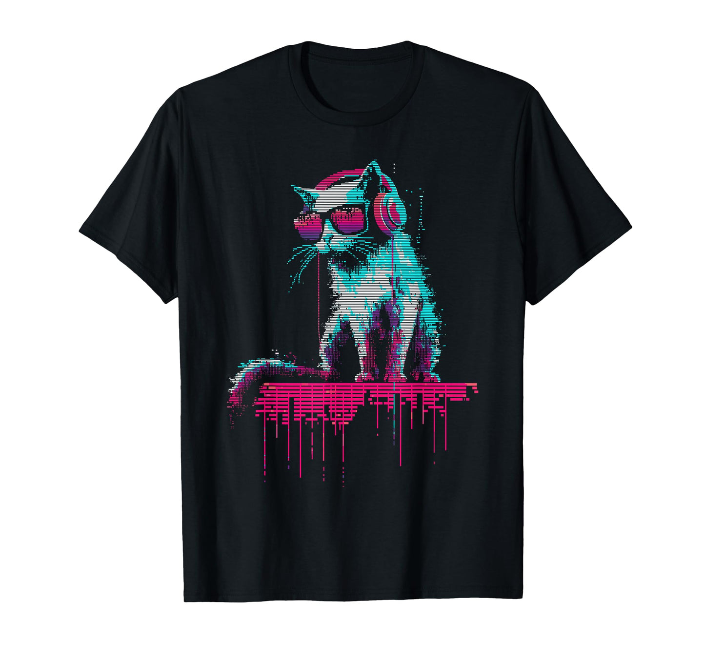 Music Novelty Graphic Men Women Kids Funny Cat Y2K T-Shirt