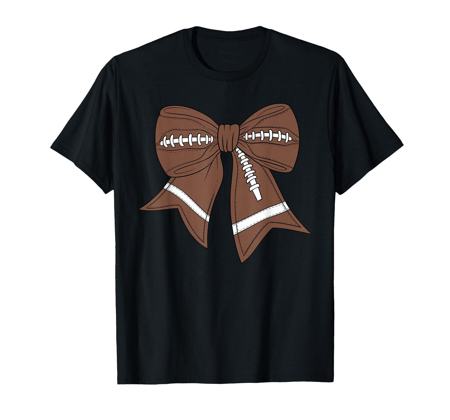 Football Coquette Bow For Girls Women Game Day Football Mom T-Shirt