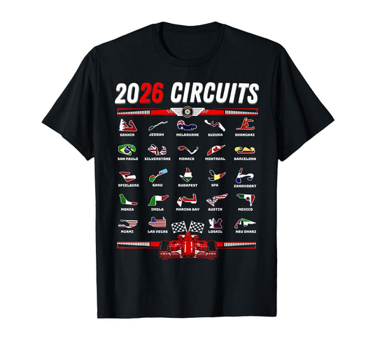 Race Car Enthusiast Motorsport Racing Fan Flags T-Shirt