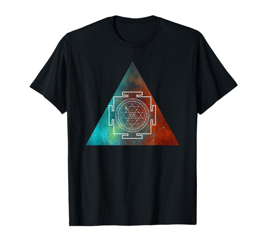 Sacred Geometry - Sri Yantra Graphic T-Shirt T-Shirt