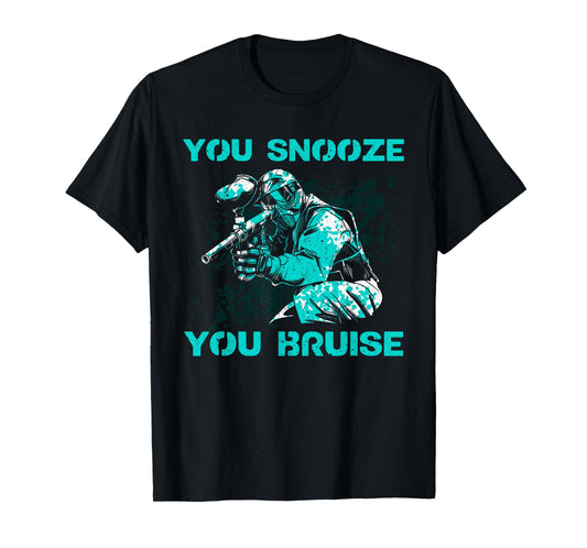 Funny Paintball Art For Men Women Kids Paintball Player T-Shirt