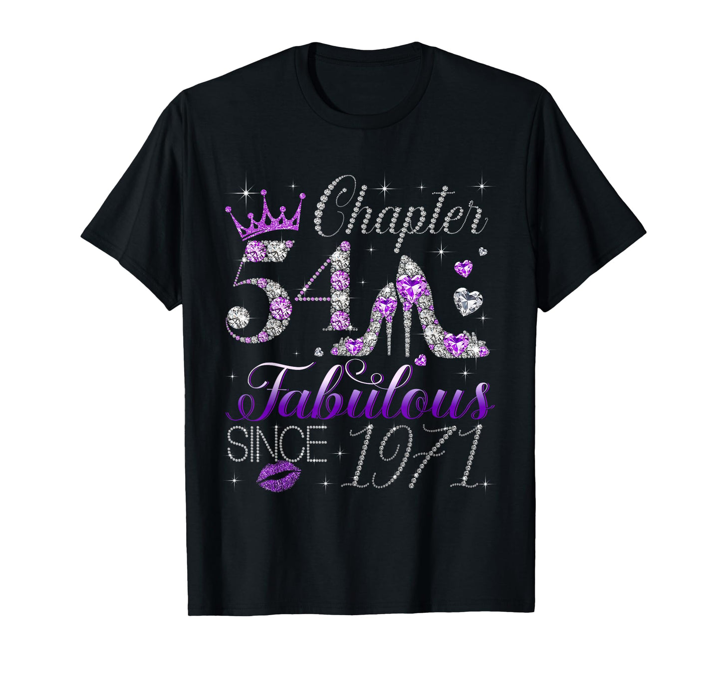 Chapter 54 Fabulous Since 1971 54th Birthday Women Girls T-Shirt