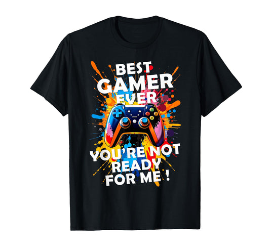 Gamer man Teen Gaming Enthusiast Video Games Console Funny T-Shirt